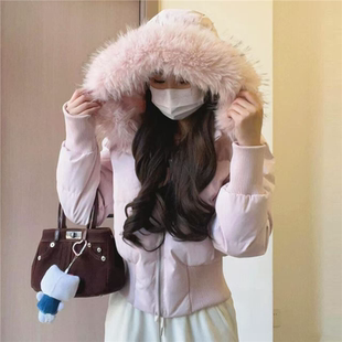 小海鸥羽绒棉服女款2025新款短款小个子冬季棉衣收腰显瘦小棉袄潮