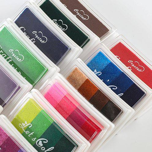 彩色印泥DIY橡皮章印台儿童手指画手掌相册印泥印台细腻优质印泥,文具电教/文化用品/商务用品,印油/印泥,淘宝优惠券,粉丝福利购,淘宝优惠卷