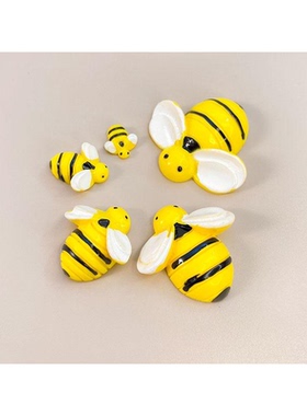 DIY饰品配件仿真迷你树脂小蜜蜂小摆件创意手机壳贴件