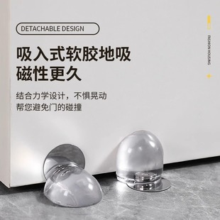 门吸防撞垫静音磁吸无痕墙贴门后防碰撞免打孔卫生间门挡器门把手