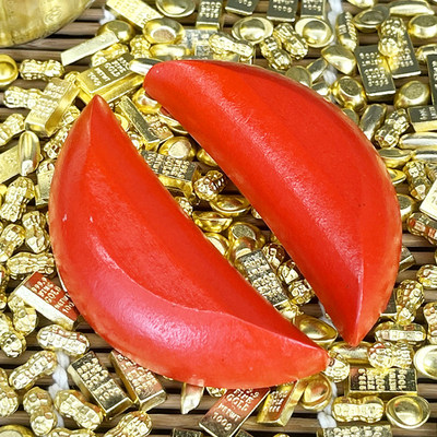 圣杯卦茭杯桃木圣杯文玩摆件创意中式红色圣杯阴阳杯家用摆件