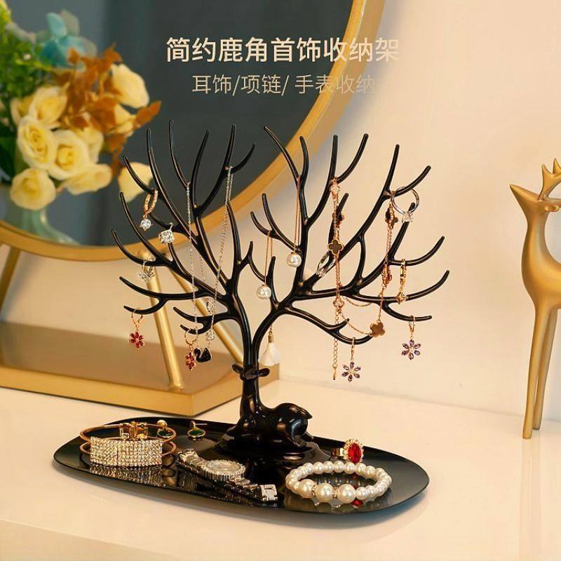 鹿角创意桌面项链首饰收纳展示架家用耳环手镯手链饰品挂架,商业/办公家具,饰品架/柜,淘宝优惠券,粉丝福利购,淘宝优惠卷