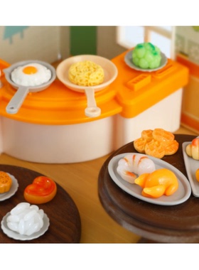 可爱卡通食物仿真迷你饼干食物 DIY饰品配件迷你厨房道具