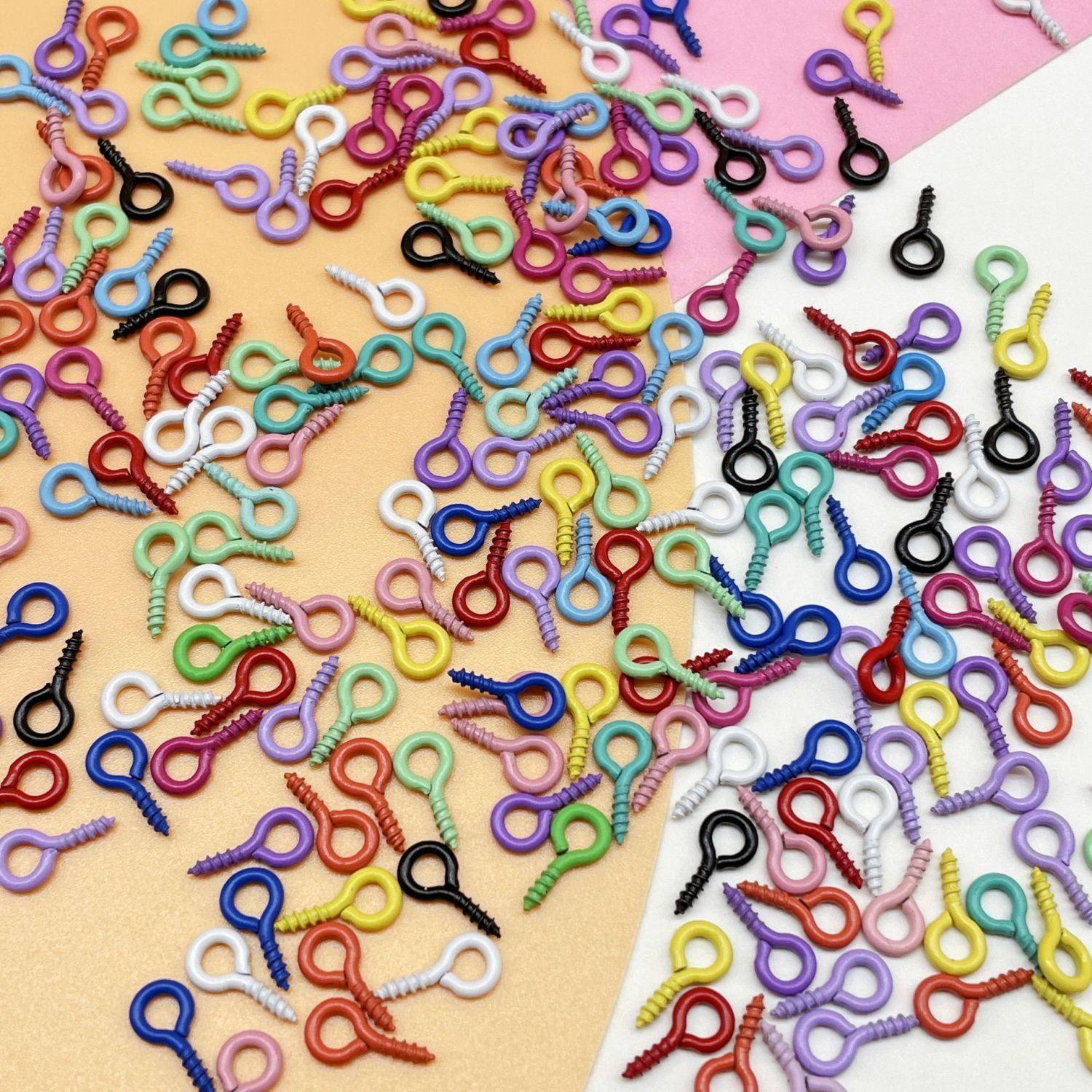 彩色羊眼钉羊角钉小吊坠自攻挂钩卡通玩偶diy饰品配件,饰品/流行首饰/时尚饰品新,其他DIY饰品配件,淘宝优惠券,粉丝福利购,淘宝优惠卷