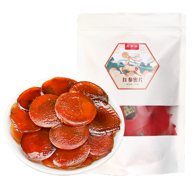品吉味即食红参蜜片人参蜂蜜切片