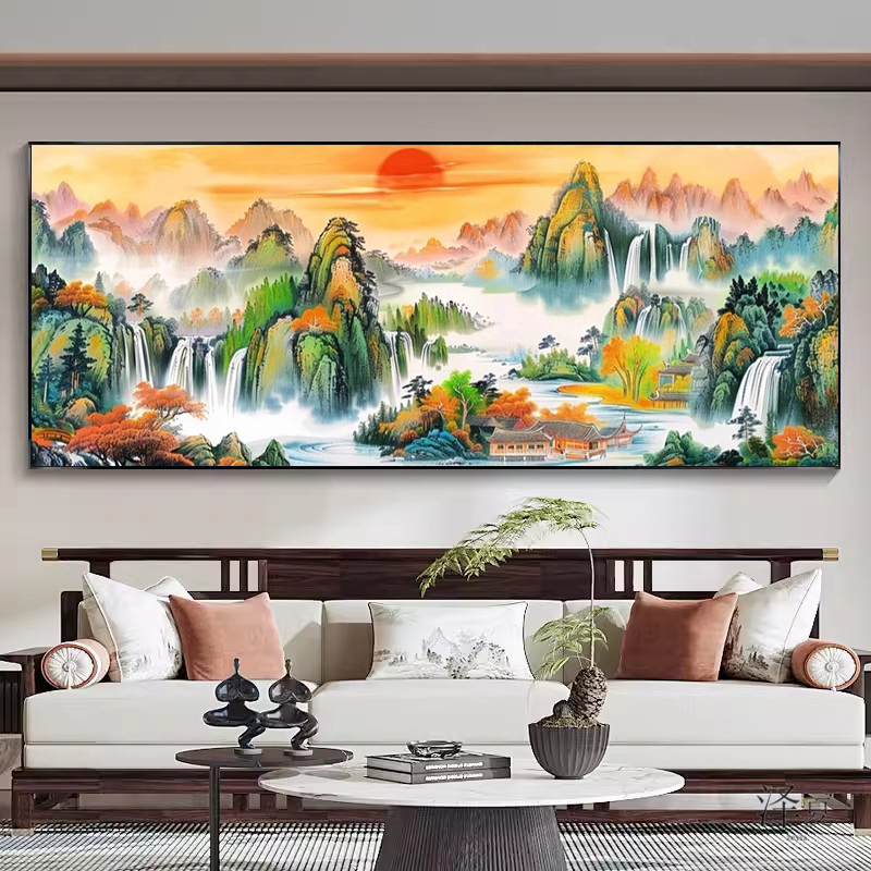 紫气东来5d钻石画满钻新款客厅