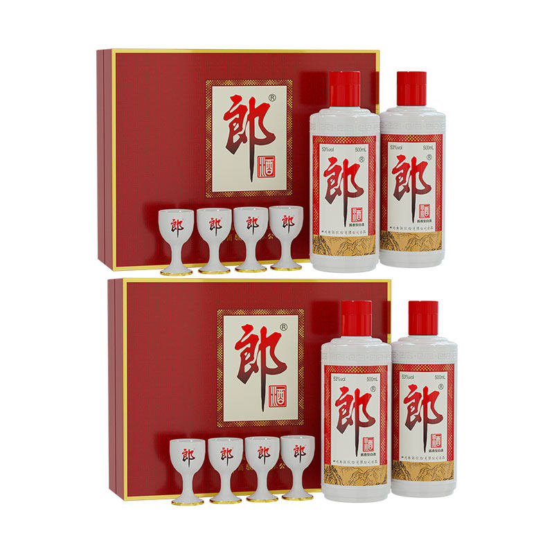 郎牌郎酒普郎500ml*2瓶礼盒*2盒