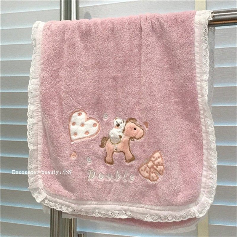 【官方旗舰店】韩国可爱小马刺绣柔软浴巾家用宿舍洗澡吸水速干不,居家布艺,毛巾/面巾,淘宝优惠券,粉丝福利购,淘宝优惠卷