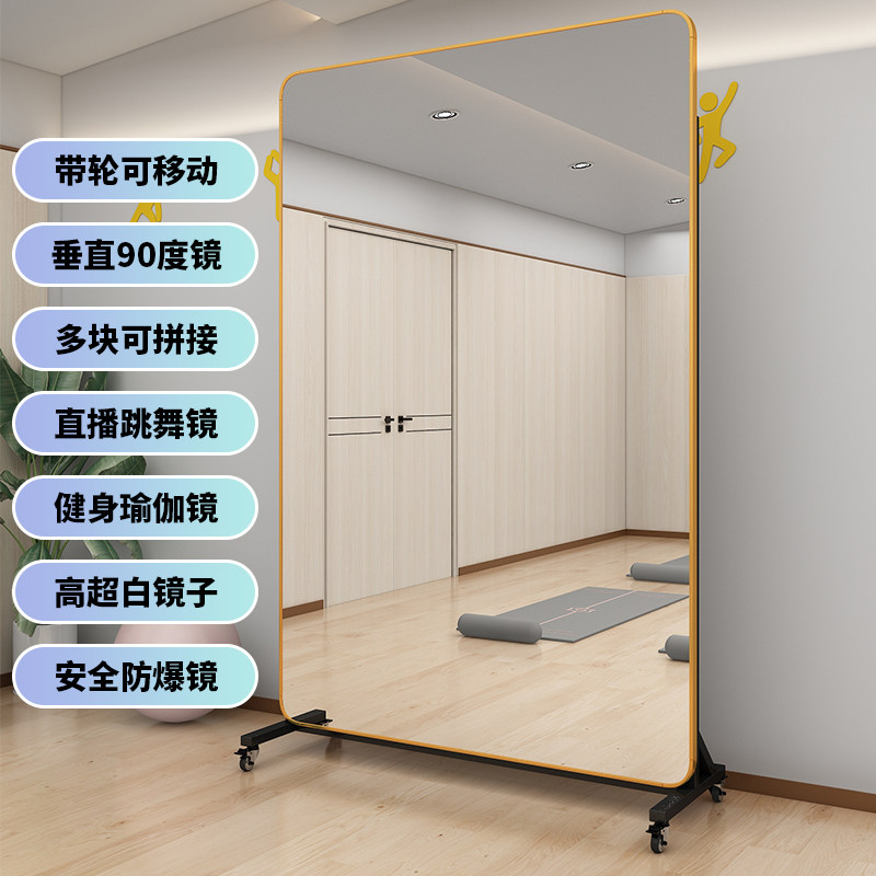 意致家居金属移动舞蹈镜