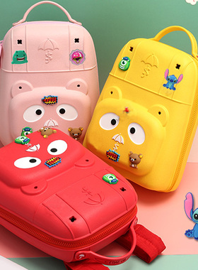 IZT防水书包儿童上学超轻卡通减负轻盈背包幼儿园宝宝小手提包包