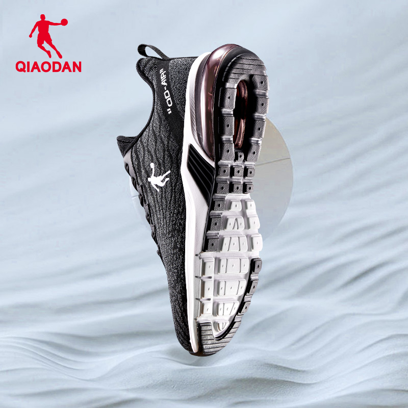 乔丹气垫运动鞋男鞋网面黑色鞋子