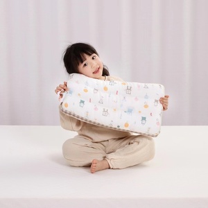 儿童枕头可水洗枕芯卡通纯棉纱布3-6岁宝宝幼儿园枕头芯四季通用