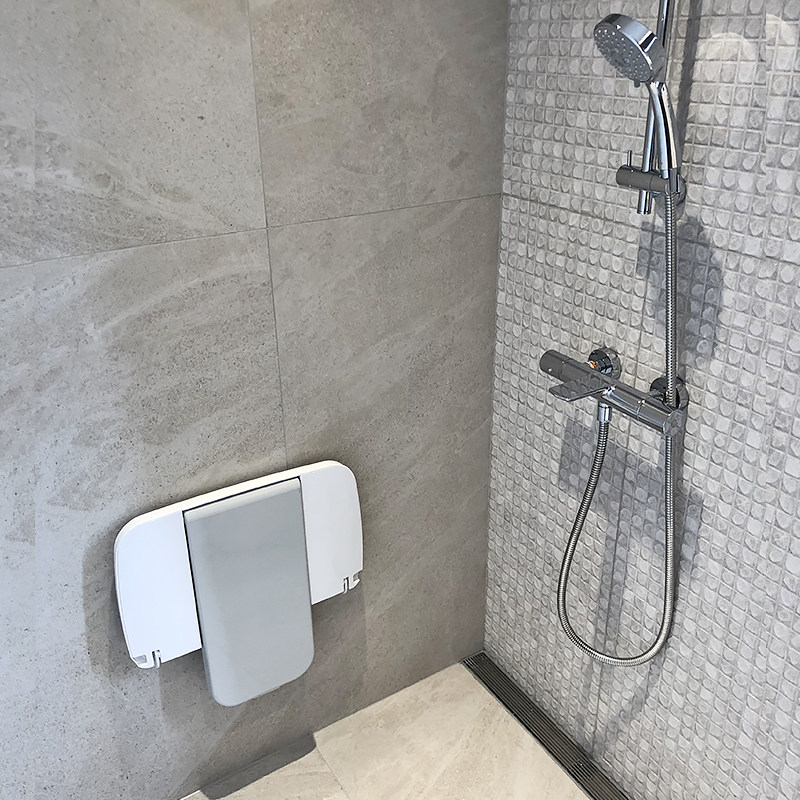 浴室折叠凳壁椅挂墙式淋浴座椅老人残疾人冲凉凳洗澡坐椅换鞋凳子