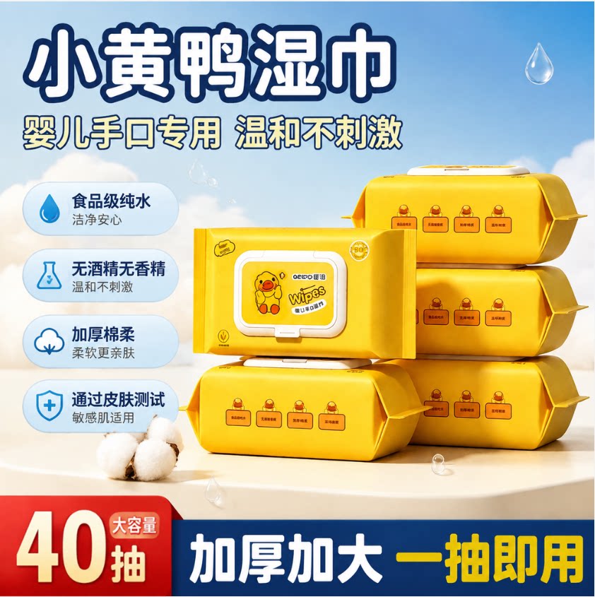 安柔婴儿手口专用加厚湿巾图片