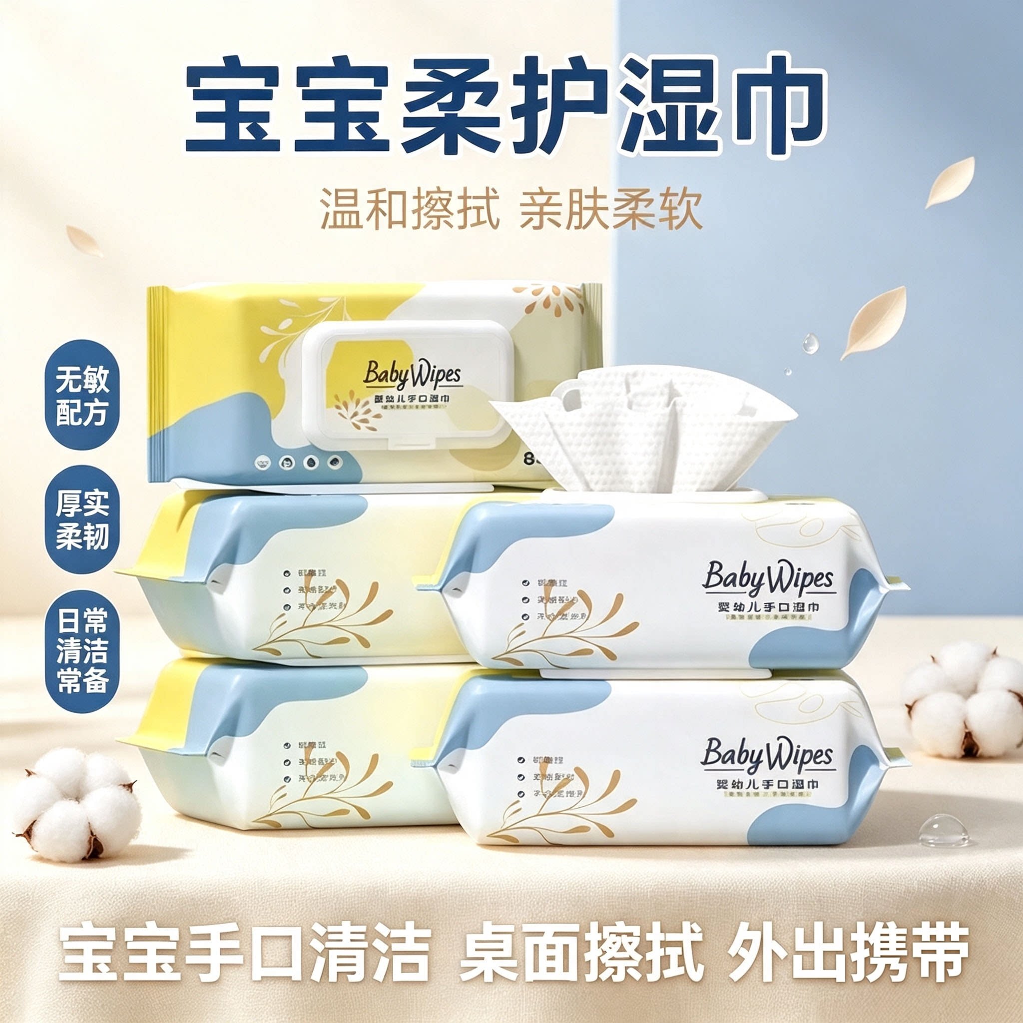安柔婴儿手口专用湿巾无添加图片