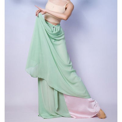 金刚舞蹈诗意设计一片式双面穿新款青山粉黛显瘦飘逸半身长裙