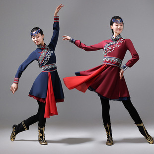 练功服装新式民族蒙族舞艺考男蒙古舞蹈演出服女新款女族表演