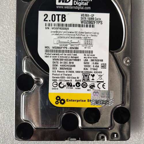 请议价-西数 2T SATA 黑盘，WD2002FYPS－02W3B