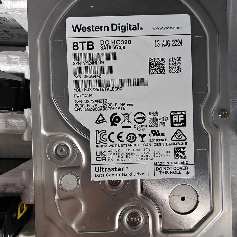 请议价-西数8T SATA 企业级硬盘