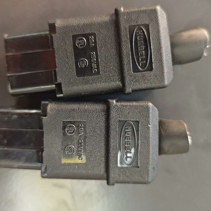 请议价-HUBBELL荷宝品字插头 H320C 20A 250VAC