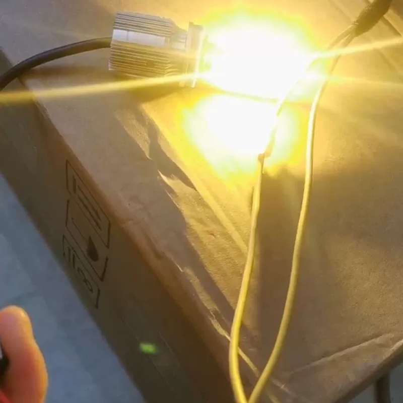请议价-LED前雾灯H11 H8 H16超亮黄金光超白光黄金眼