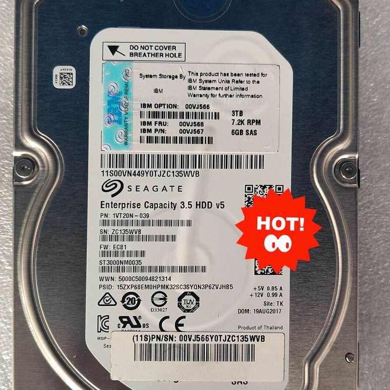 请议价-3T SAS 7200转 6GB 企业级服务器硬盘