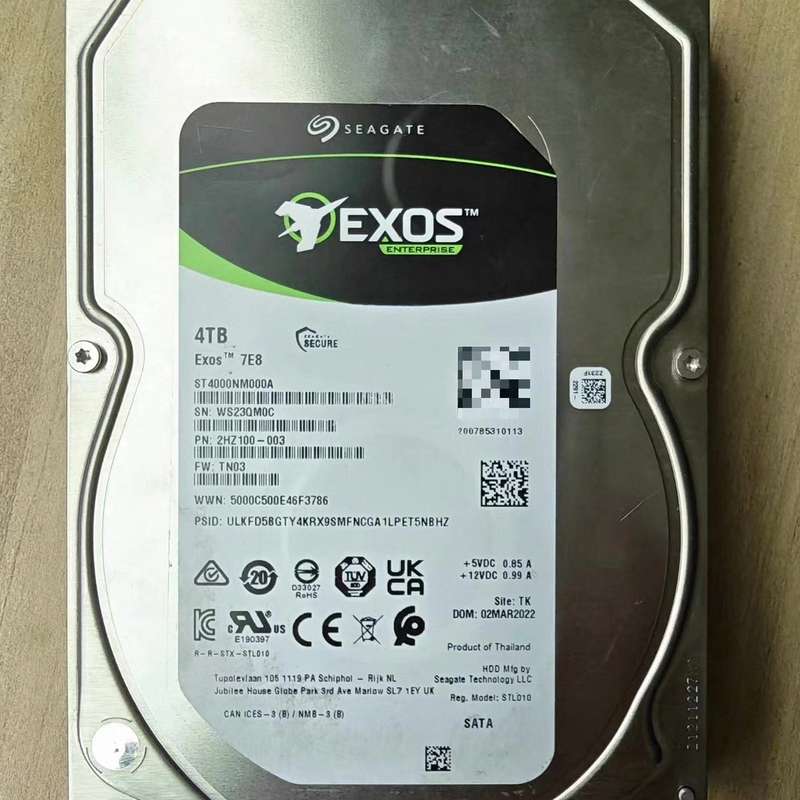 请议价-希捷4TB企业级硬盘 Exos 7E8 ST4000NM00