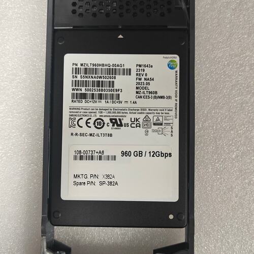 请议价-NetApp X382A 960GB PM1643a SAS