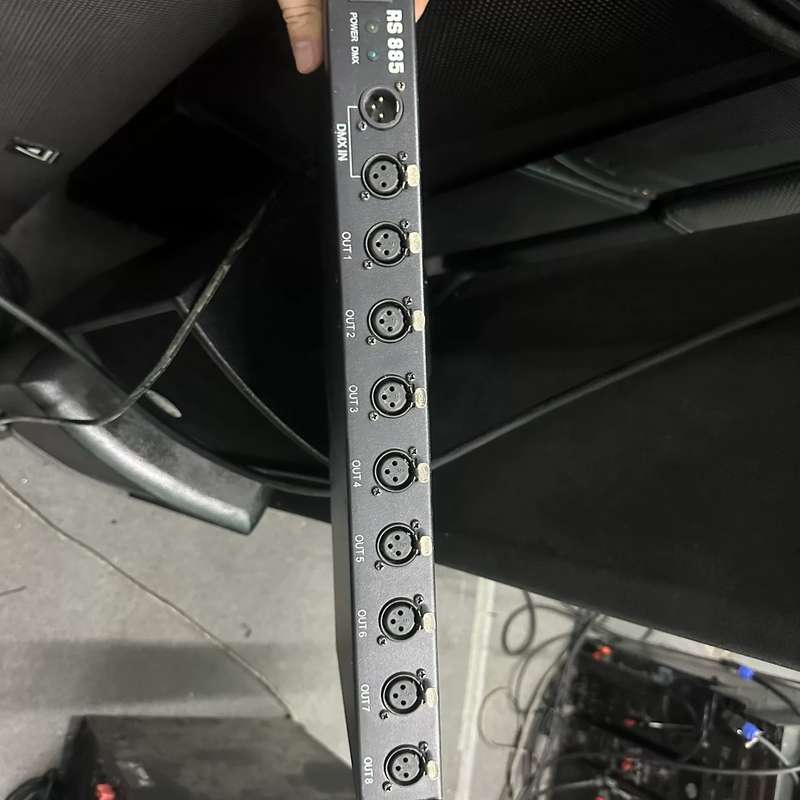 请议价-舞台灯光DMX信号放大器,8路输出,带电源线,接口齐全,