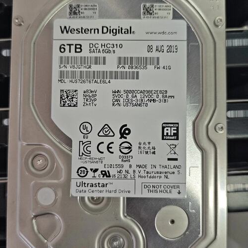 请议价-西数 HC310 6T SATA企业级硬盘