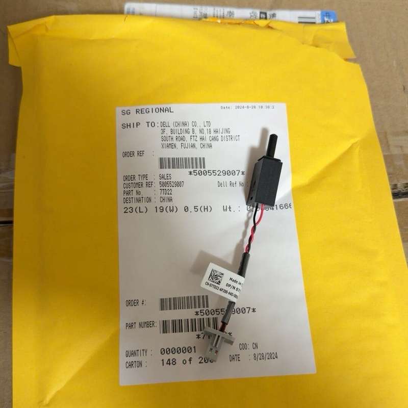 请议价-Dell 戴尔 R740 R740XD 中置风扇架感应线开关