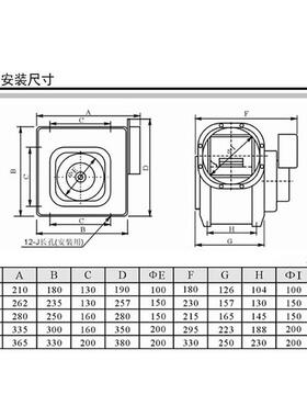 新款分体式管道强力抽风机家用4寸GF210-330W离心风包邮