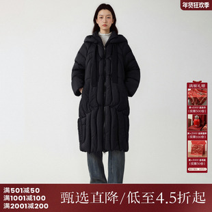 西町村屋简约羽绒服女装冬季新款设计感韩系百搭鹅绒服XH9D10561