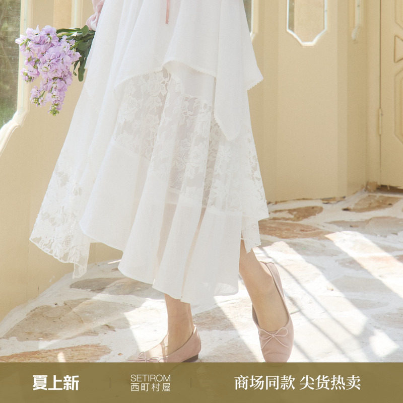 西町村屋韩系蝴蝶结芭蕾鞋女夏季新款休闲百搭文艺鞋子XHAB20015