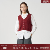 文艺简约休闲针织短款 新款 马甲HC8203278 马夹女秋季 西町村屋时尚