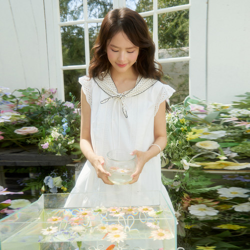 西町村屋简约娃娃感连衣裙女装2026夏季新款学院风短裙XABB10174