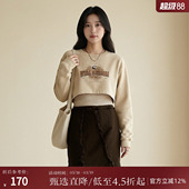 新款 女春装 休闲感印花百搭内外两件套HA9602002 套装 西町村屋时尚