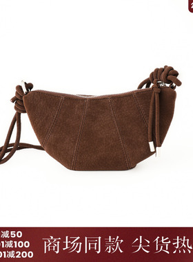 西町村屋复古斜挎包女2025秋季新款简约绳结设计单肩包XHAC60066