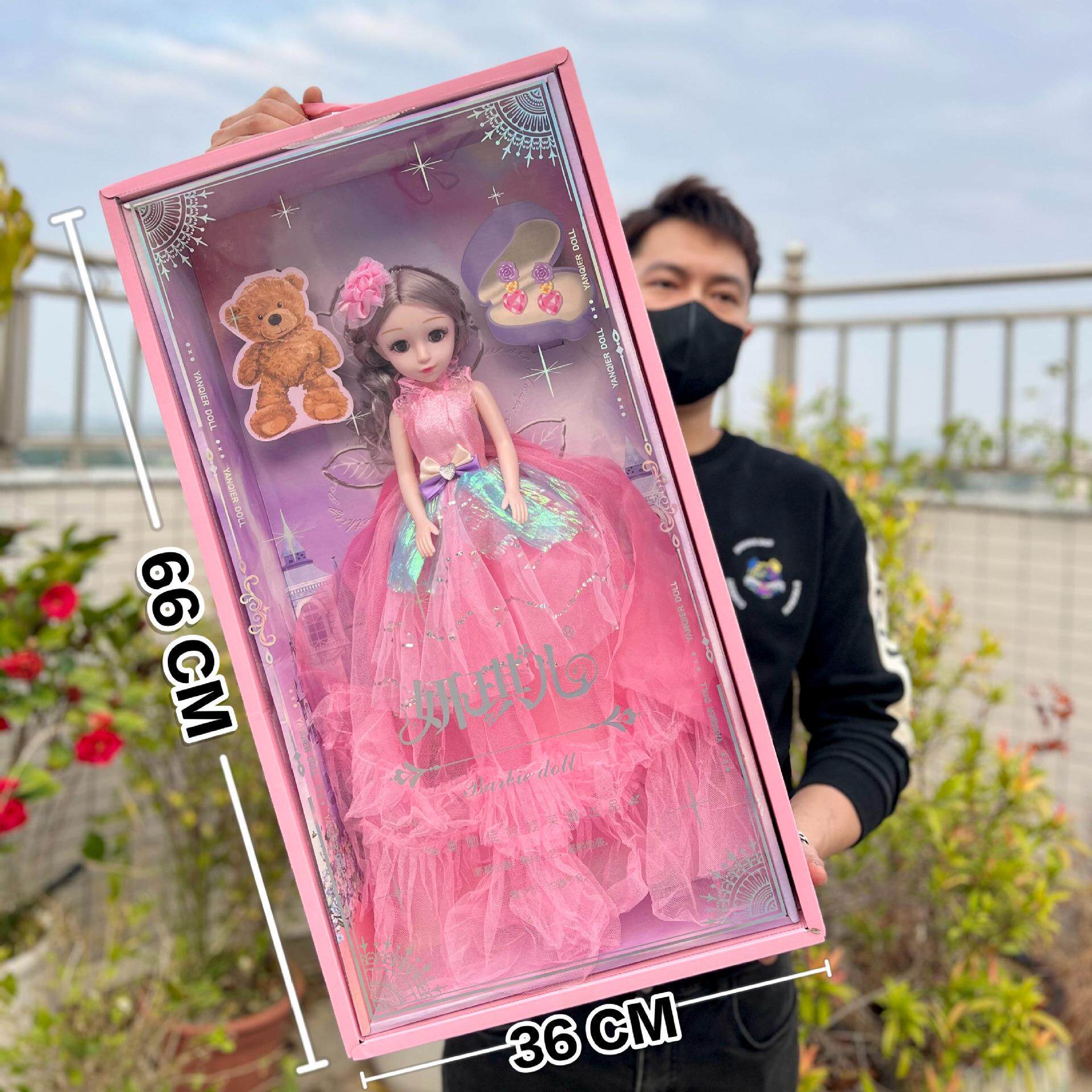 新款6米芭巴比0洋娃娃仿真公主娃带乐音女孩过家家厘玩具娃培训机