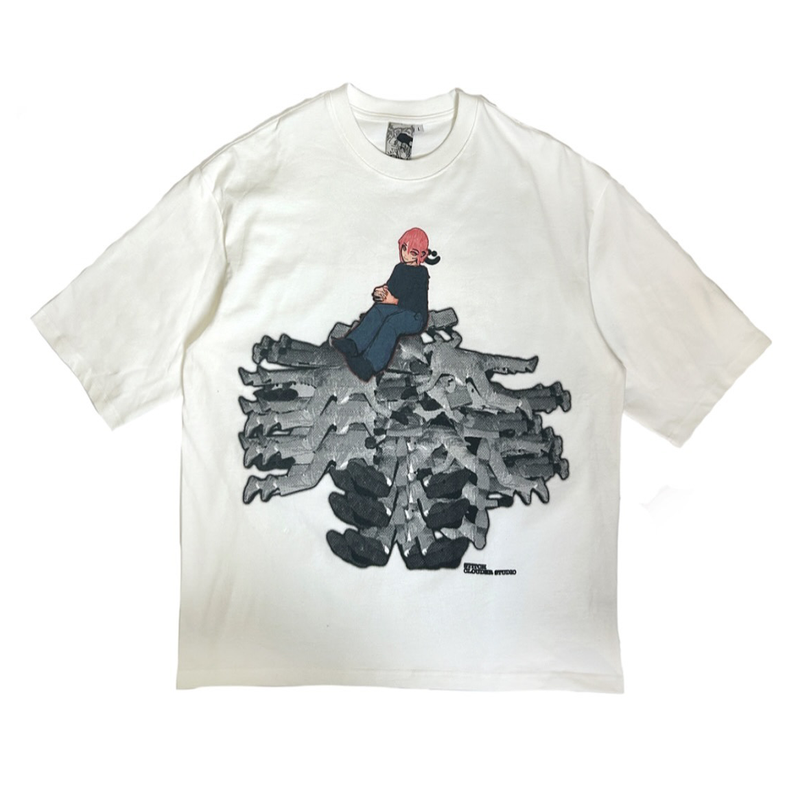 棱镜(Prism)夏季摇滚高街甜酷破洞日式千禧风涩谷辣妹穿搭短袖T恤