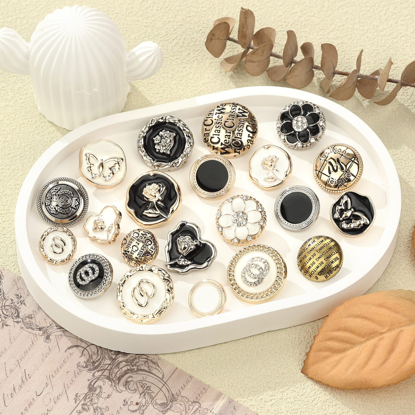 高档大衣西服女外套金属纽扣新款玫瑰花镶钻法式香风毛衣高脚扣子,居家布艺,纽扣,淘宝优惠券,粉丝福利购,淘宝优惠卷