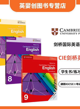 清仓 剑桥出版社 Cambridge Checkpoint English Coursebook 7 8 9 国际英语课程 CIE剑桥英语教材主课本/练习册