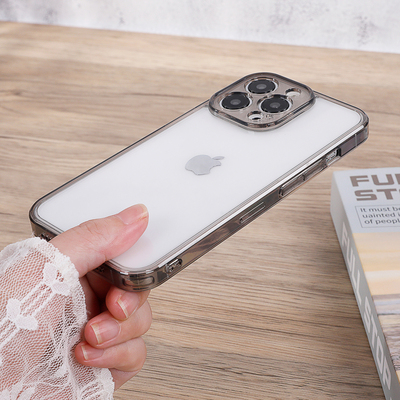 高透明玻璃手机壳适用iPhone16新款12高级感15简约11手机套Pro全包max防摔14Pro超薄男13pro女苹果17散热硬壳