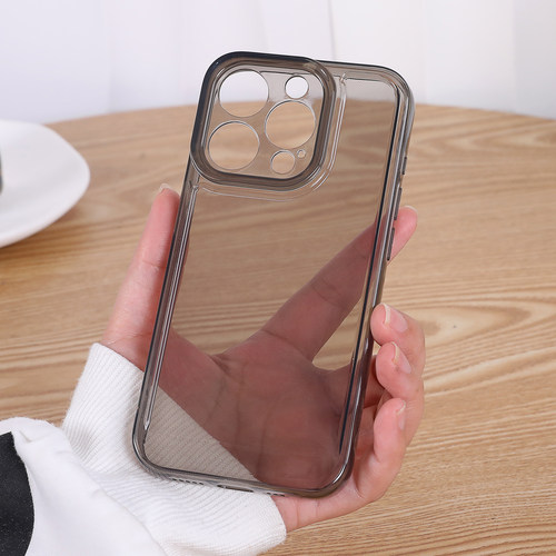 适用iphone15promax手机壳17Pro苹果16透明13硅胶14Pro防摔套12全包镜头mini新款11简约plus透黑xs太空软壳xr