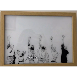 抖音同款灯光画床头卧室发光画学生氛围灯海贼王系列生日礼物男生