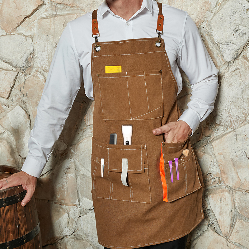 防水logo烫染师造型不沾发围裙