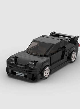 MOC国产小颗粒speed赛车RX-7创意模型积木儿童男孩益智拼搭玩具