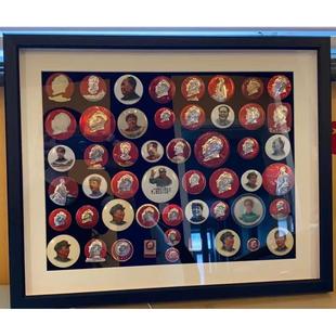 实木像章展示收纳框勋章展示框徽章臂章收纳盒胸标展示框挂墙摆台