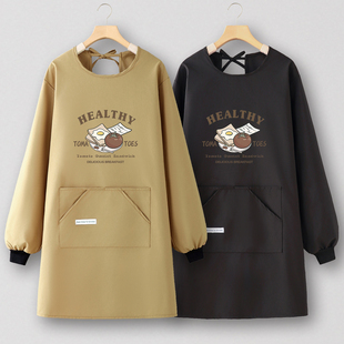 画室围裙定制厨房家用防水防油防尘工作服大人罩衣女新款上班专用