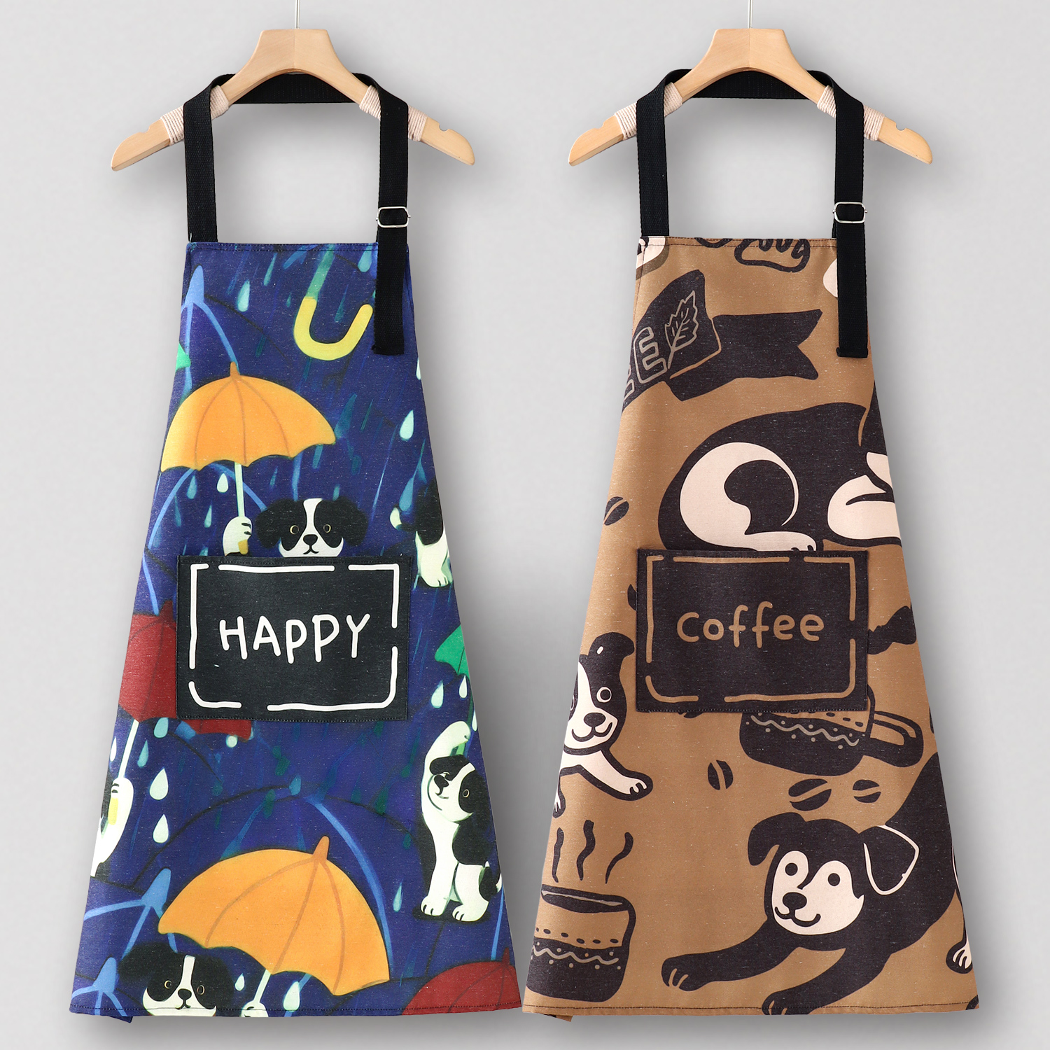 咖啡馆围裙厨房家用炒菜帆布